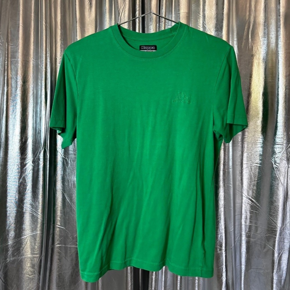 Kappa Green Tonal Embroidered Logo Tee